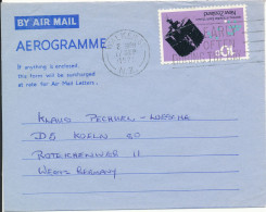 New Zealand Aerogramme Sent To Germany Walker St. 17-9-1971 - Airmail