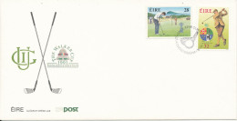 Ireland FDC 3-9-1991 GOLF The Walker Cup Portmarnock Golf Club Complete Set Of 2 With Cachet - FDC