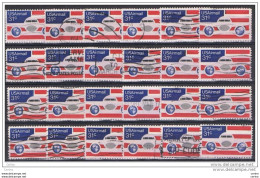 U.S.A. :  1976  AIR  MAIL  -  31 C. USED  STAMPS  -  REP.  24  EXEMPLARY  -  YV/TELL. 84 - 3a. 1961-… Usati