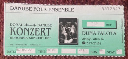 DANUBE FOLK ENSEMBLE,DONAU ,DANUBE KONZERT,HUNGARIA KONCERT KFT, - Tickets De Concerts