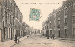 Pithiviers * Rue Et Faubourg D'orléans * école Supérieure De Garçons - Pithiviers