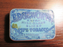 Vintage EDGEWORTH PipeTobacco Tin Box - Empty Tobacco Boxes