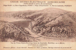 Pontivy * Union Hydro électrique Armoricaine * Vue De L'usine Future De Guerledan , En Construction  - Pontivy