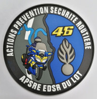 PATCH ECUSSON INSIGNE PVC 3D GENDARMERIE APSRE EDSR DU LOT 46 - Police & Gendarmerie