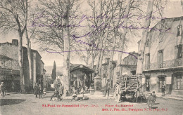 St Paul De Fenouillet * Place Du Marché * Café LEGE * Enfants Villageois * éditeur Fau Perpignan - Andere & Zonder Classificatie