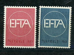 NORVEGE : E.F.T.A. - Yvert N° 505+506** - Ungebraucht