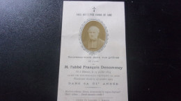 70 HAUTE SAONE ABBE FRANCOIS DENOMMEY CURE DE  GOUHENANS PENDANT 32 ANS  FAIRE PART DECES 1905  PHOTO - Otros & Sin Clasificación