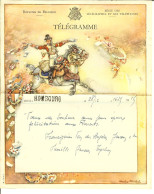 TELEGRAM ( Télégramme ) B 13 ( F ) Avec Griffe De HOMBOURG 1946 + Cachet De HOMBOURG ( Plombières ) - Télégrammes