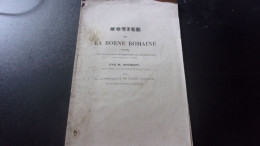 25 DOUBS NOTICE SUR BORNE ROMAINE TROUVE DE FONTAINE RONDE PRES PONTARLIER PAR BOURGON LITHO W WAGER ARTISTE - Documents Historiques