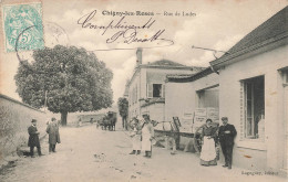 Chigny Les Roses * La Rue De Ludes * Attelage , Sortie De L'usine DECOTTE  - Other & Unclassified