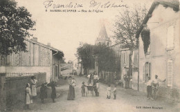 Somme Suippes * La Rue De L'église * Villageois * Landau - Other & Unclassified