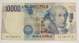 BANCONOTA REPUBBLICA L.10.000 A. VOLTA  - SERIE XH SOSTITUTIVA - 10000 Lire