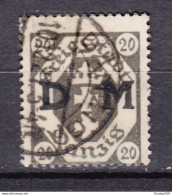 Danzig 1921,1W,Mi.Dienst 4,Druck Extrem Verschoben,Gestempelt(D2904) - Service