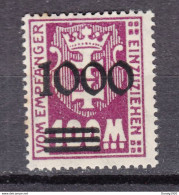 Danzig 1923,1W,Mi.Porto 1/1 Postfrisch(D2924) - Segnatasse