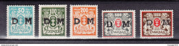 Danzig 1923,5W,Mi.Dienst 36/40,Postfrisch/Postfris(D2807) - Officials