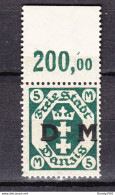 Danzig 1922,1W,Mi.Dienst 24y+OR,Postfrisch/Postfris(D2802) - Service