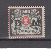 Danzig 1923,1W,Mi.Dienst 39F,Postfrisch/Postfris(D2806) - Officials