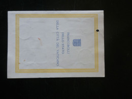 A14/530 DOC. VAT.  1950 - Briefe U. Dokumente