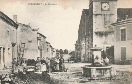 Belleville * Place Et La Fontaine * Villageois - Autres & Non Classés