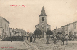 Sommerviller * La Place De L'église * Villageois - Autres & Non Classés