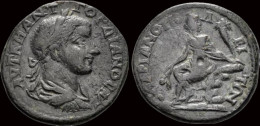 Thrace Hadrianopolis Gordian III AE Tetrassarion Tyche Seated - Provinces Et Ateliers
