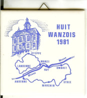 Carrelage De 1981 HUIT WANZOIS " Landenne , Oteppe , Wanze , Huy , Ombret , Strée , Marchin , Andenne " - Otros & Sin Clasificación