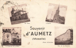 Aumetz * Souvenir De La Commune * Cpa 4 Vues - Otros & Sin Clasificación