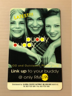 Mint Malaysia Telekom Buddy Buddy IDD Phonecard, 3 Women Girls, Set Of 1 Mint Card - Malasia
