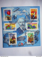 BLOC JULES VERNE LES VOYAGES EXTRAORDINAIRES CROIX ROUGE FRANCAISE - Oblitérés