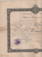 Diplôme Docteur Médecine  Michaud Belley Lyon 1936 1940 - Diplomas Y Calificaciones Escolares