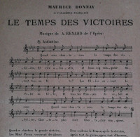 Partition Ancienne > Le Temps Des Victoires   >   Réf: 30/5  T V19 - Canto (solo)