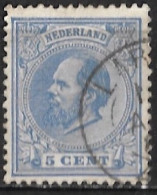 Breuken In Het Kader In 1872 Koning Willem III 5 Cent Blauw NVPH 19 G - Variedades Y Curiosidades