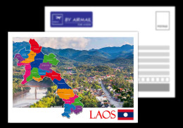 Laos / Postcard /View Card / Map Card - Laos