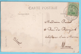 14-18 CP Nice Havrais  TP Albert Obl Sainte Adresse Poste Belge 15 IX 1918  - Zona Non Occupata