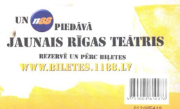 Latvia:Used Phonecard, Lattelekom, 2 Lati, 1188, Jaunais Rigas Teatris, 2009 - Latvia