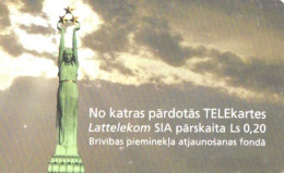 Latvia:Used Phonecard, Lattelekom, 3 Lati, Advertising, 2000 - Lettonie