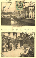 Perpignan * Le Hall Du Grand Hôtel Et Le Quai De La Préfecture * 1906 - Perpignan