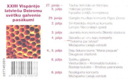 Latvia:Used Phonecard, Lattelekom, 2 Lati, XXIII Visparejo Latviešu Dziesmu Svetku Galvanie Pasakumi, 2004 - Lettland