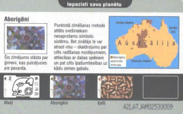 Latvia:Used Phonecard, Lattelekom, 2 Lati, Australia Pattern, 2002 - Lettonia