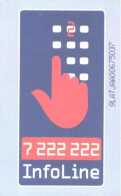 Latvia:Used Phonecard, Lattelekom, 2 Lati, 7222222 Infoline, 1999 - Lettland