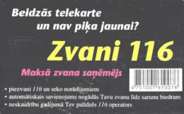 Latvia:Used Phonecard, Lattelekom, 2 Lati, 116 Rulle, 2004 - Lettland