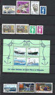 Timbre St Pierre Et Miquelon Neuf **  N 624 / 640 A Année 1996 - Volledig Jaar