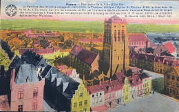 Veurne. Panorama Ingekleurd - Veurne