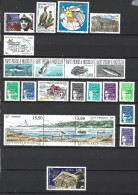 Timbre St Pierre Et Miquelon Neuf **  N 641 / 662 Manque Le 651   Année 1997 - Annate Complete