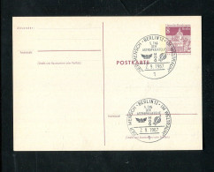 "BERLIN" 1967, SSt. "BERLIN, Mensch Im Weltraum" Auf Postkarte (13184) - Macchine Per Obliterare (EMA)