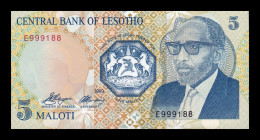 Lesoto Lesotho 5 Maloti 1989 Pick 10 Sc Unc - Lesotho