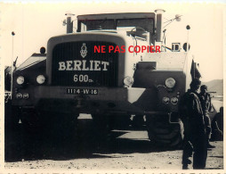 COLOMB BECHAR. LOT De 8 PHOTOS DU BERLIET T100 De 600 CV. - Vehicles