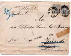 66662 - Deutsches Reich - 1883 - 2@20Pfg A Bf (Mgl) BROMBERG -> ZUERICH (Schweiz), Als "nicht Abgeholt" Zurueck - Covers & Documents