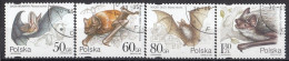 POLAND 3656-3659,used,falc Hinged - Bats