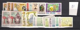 1981 MNH Vaticano, Vatikanstaat, Year Collection, Postfris** - Années Complètes